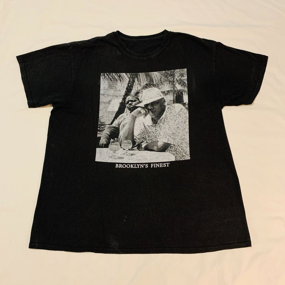 Jay-Z and Biggie Smalls Brooklyn's Finest Black T-Shirt